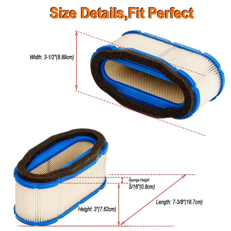 HIFROM 11013-7024 Air Filter with 49065-7010 Oil Filter Fuel Filter Spark Plug Tune Up kit Compatible with Kawasaki FH601V FH641V FH680V FH721V John Deere 717A 727A GT245 GX255 GX335 335 - Image 3